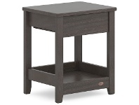 Boori Linear Wooden Bedside Table, Mocha