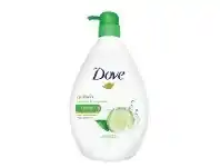 Chemist Discount Centre Dove Fresh Touch Cucumber & Green Tea Scent Body Wash 1 Litre offer