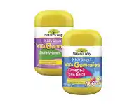 Coles Nature’s Way Kids Smart Vita Gummies Multi-Vitamin or Omega 3 Pastilles 60 Pack offer