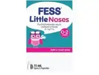 Chemist Discount Centre Fess Little Noses Saline Spray + Aspirator 15ml offer