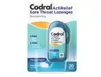 Chemist Discount Centre Codral ActiRelief Sore Throat Mint 20 Lozenges offer