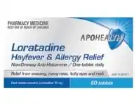 Chemist Discount Centre APO Health Hayfever & Allergy Relief Loratadine 50 Tablets offer