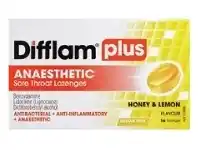 Chemist Discount Centre Difflam Plus Sore Throat + Anaesthetic Honey & Lemon 16 Lozenges offer