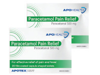 Chemist Discount Centre Apo Health Paracetamol Pain Relief 20 Caplets offer