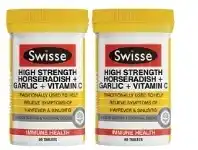 Chemist Discount Centre Swisse High Strength Horseradish Garlic + Vitamin C 60 Tablets offer