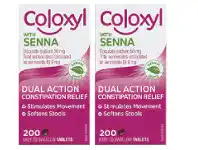Coloxyl with Senna Dual Action Constipation Relief 200 Tablets