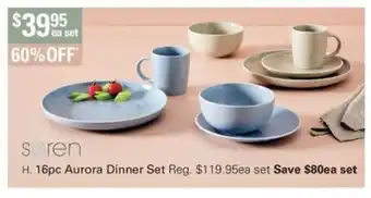 Harris Scarfe Soren 15pc Aurora Dinner Set offer