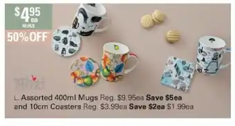 Harris Scarfe Mozi Assorted 400ml Mugs offer