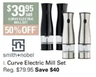 Smith + Novel Curve Electric Mill Set