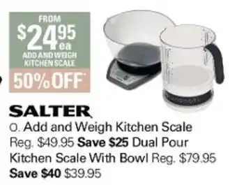 Harris Scarfe Salter Add and Weigh Kitchen Scale offer