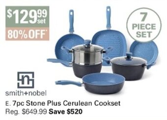 Smith + Nobel 7pc Stone Plus Cerulean Cookset
