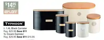 Harris Scarfe Typhoon 1.4L Black Canister offer