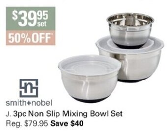 Harris Scarfe Smith + Nobel 3pc Non Slip Mixing Bowl Set offer