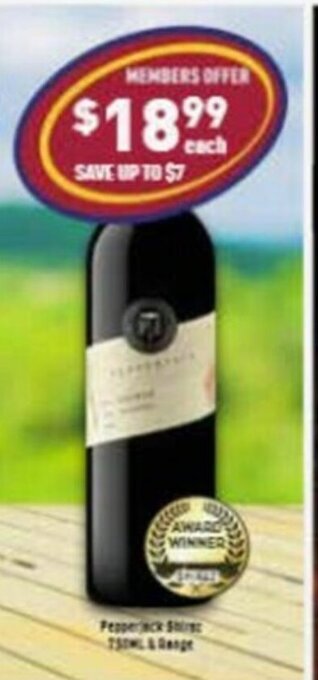 Pepperjack Shiraz 750mL