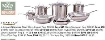 Harris Scarfe Scanpan Impact Stainless Steel 20cm Frypan offer