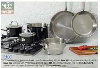 Harris Scarfe Raco Luminescence Stainless Steel 14cm Saucepan offer