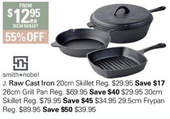 Harris Scarfe Smith+Nobel Raw Cast Iron 20cm Skillet offer
