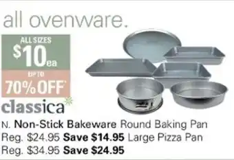 Harris Scarfe Classica Non-Stick Bakeware Round Baking Pan All Sizes offer