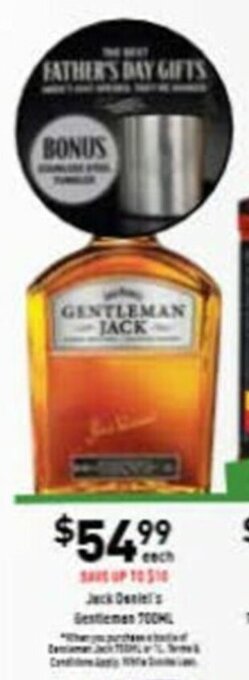 Liquor Legends Jack Daniel's Gentleman 700mL offer