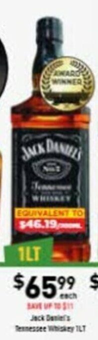 Jack Daniel's Tennessee Whiskey 1Lt