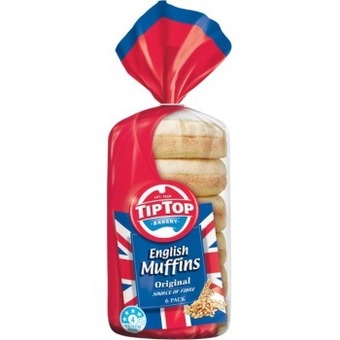 Woolworths Tip top english muffins varieties pk 6 offer