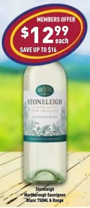 Liquor Legends Stoneleigh Marlborough Sauvignon Blanc 750ml & Range offer