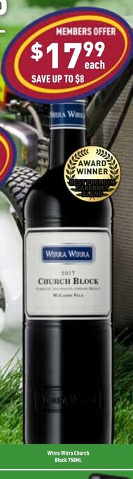 Wirra Wirra Church Block 750ml