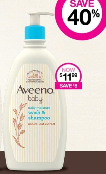 Priceline Aveeno baby daily moisture wash & shampoo offer