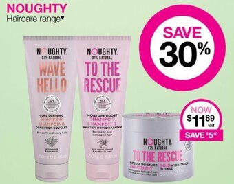 Priceline NOUGHTY Haircare range offer