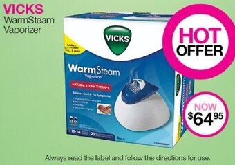 Priceline VICKS WarmSteam Vaporizer offer