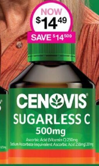 Priceline CENOVIS SUGARLESS C 500mg offer