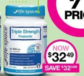 Priceline LIFE-SPACE Triple Strength Probiotic offer