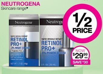 Priceline NEUTROGENA Skincare range offer