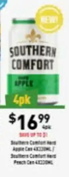 Liquor Legends Southern Comfort Can offer