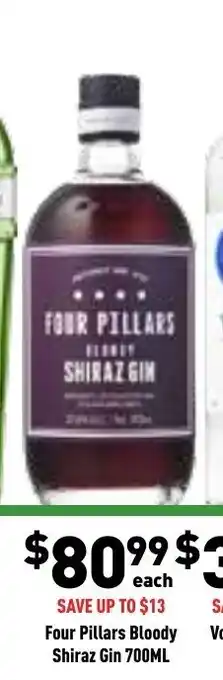 Liquor Legends Four Pillars Bloody Shiraz Gin 700ml offer