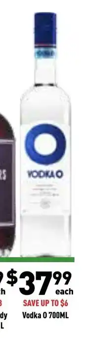 Liquor Legends Vodka 0 700ml offer