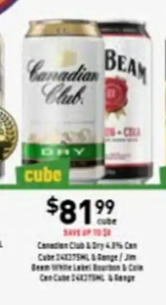 Canadian Club / Jim Beam White Label