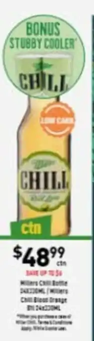 Millers Chilli Bottle / Blood Orange