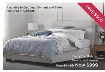Snooze Memphis Bolster Queen Bed Frame offer