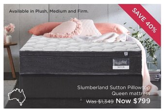 Slumberland Sutton Pillowtop Queen Mattress