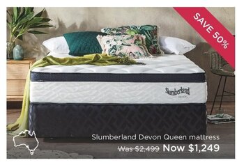 Snooze Slumberland Devon Queen Mattress offer
