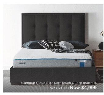 Tempur Cloud Elite Soft Touch Queen Mattress