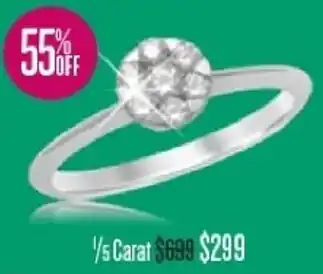 Shiels Luminesce Ring 1/5 Carat offer