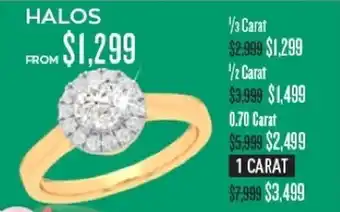 Halos Ring 1/3 Carat