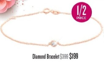 Shiels Rose Gold and Diamonds Diamond Bracelet offer