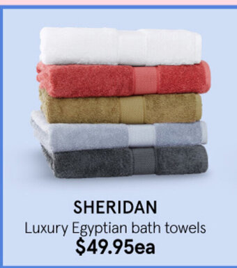 Myer Sheridan Luxury Egyptian Bath Towels offer