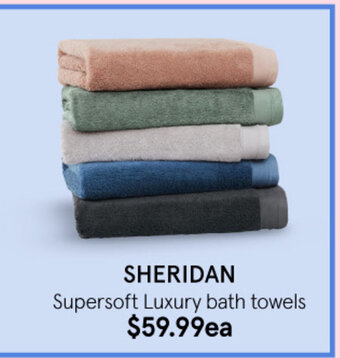 Myer Sheridan Supersoft Luxury Bath Towels offer