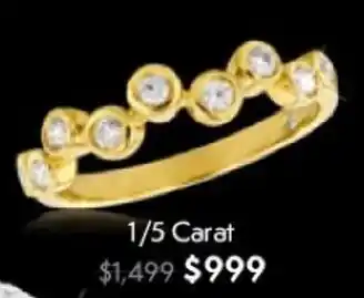 Shiels Flawless 1/5 Carat Ring offer