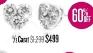 Shiels Earrings 1/2 Carat offer