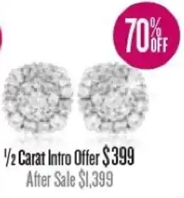 Diamond Earrings 1/2 Carat